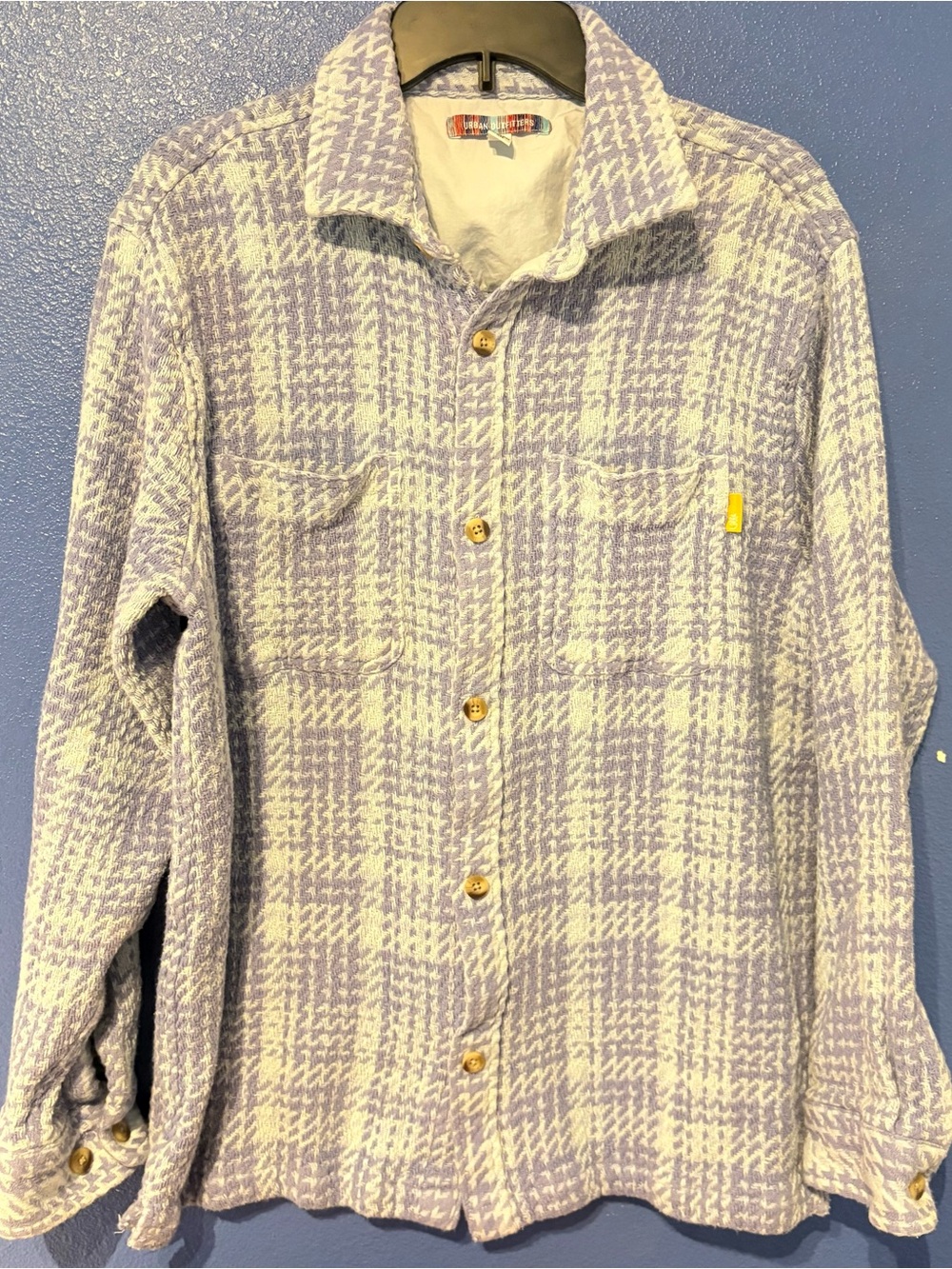 Urban Outfitters Lavender & White Plaid Utility Jacket
